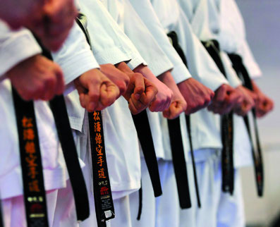 Karateka der Karateschule Gina Rauh-Förster in Hannover.