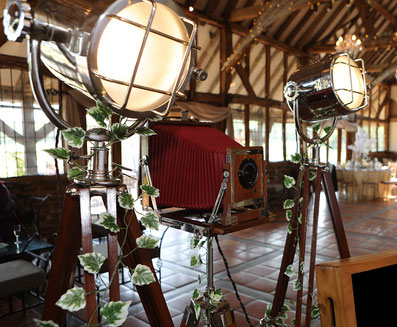 Vintage Photo Booth With Bellows Camera