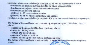 Küstenpatent Boat Skipper B berechtigt zum Führen von Motorbooten, Segelbooten, Motoryachten, Segelyachten und Jetski