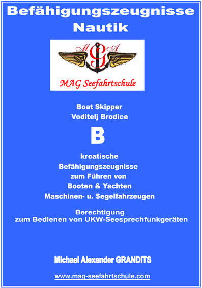 MAG Seefahrtschule Skriptum Boat Skipper B, Bootsführerschein & Yachtführerschein