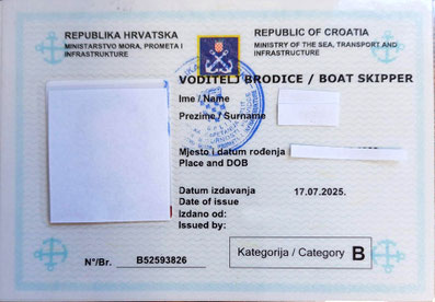 XXL Boat Skipper B Commercial Kurse Baska Voda & Prüfungen in Split