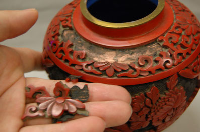 金継ぎ 陶器 花瓶 傘立て 飾り 欠けあり 金継ぎ陶器花瓶傘立て飾り