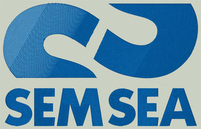 Stickprogramm Logo SEM SEA 16cm x 10cm