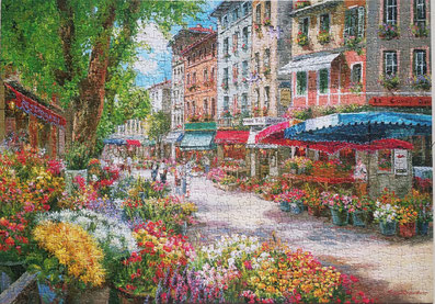 Puzzle Blumenmarkt in Paris