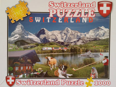 Puzzle Schweizer Berge mit Matterhorn