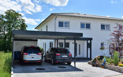 Stahlcarport Mit Geratekammer Carports Holz Stahl Alu