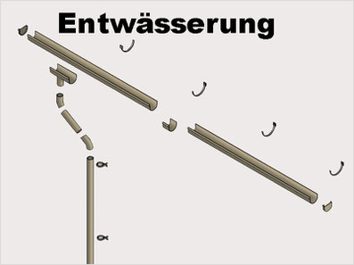 Entwässerung braun