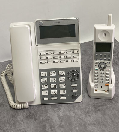 サクサ製プラティアⅢ電話機とDECTコードレス