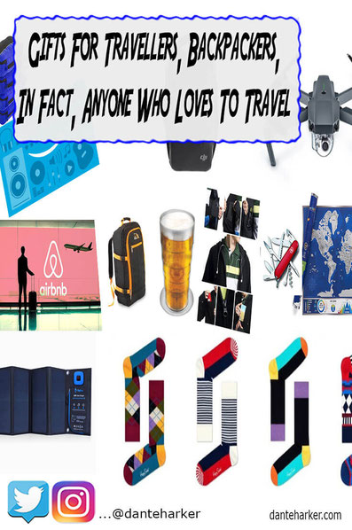 Gifts for travellers, backpackers, in fact anyone who loves to travel