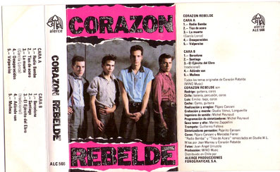 [FOTO 1] Corazón Rebelde, homónimo (1985) Tapa