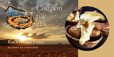 Raclette geniessen am offenen Feuer