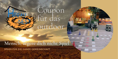 outdoor Mensch ärgere dich nicht Spiel
