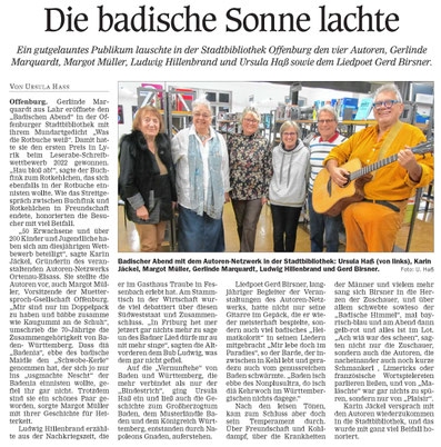 Mittelbadische Presse, OT, Mittwoch, 23.11.2022
