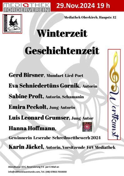 Freitag, 29.11.Mediathek Oberkirch, 19 Uhr