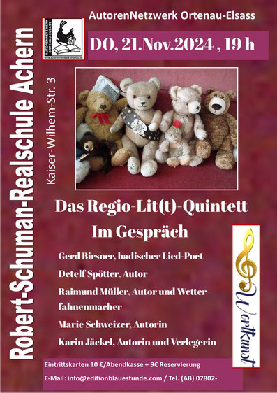 Donnerstag, 21.11.Robert-Schuman-Realschule Achern, 19 Uhr