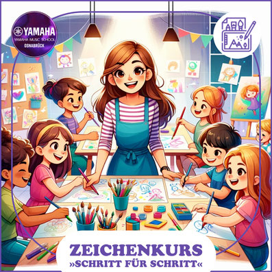 Yamaha Musikschule Osnabrück - Yamaha Music School - Zeichenkurs »Schritt für Schritt« - NINA CHIRKINIAN - 2024