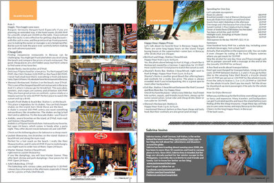 Solo Travelist November Issue features my article "Boracay on Budget" by Sabrina Iovino | JustOneWayTicket.com