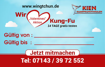 Valentinstag Kampfsport Kinder Ludwigsburg Hemmingen Waiblingen 1