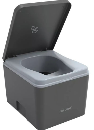 Trelino Evo M Trenntoilette fürs Camping vor transparentem Hintergrund