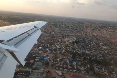Ankunft in Takoradi, Ghana
