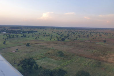 Anflug auf Tamale, Ghana