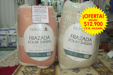 Frazada polar sherpa premium en Santiago Centro, Chile