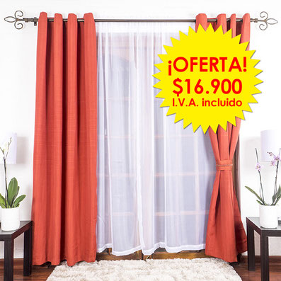 Set Cortinas confección Textiles Veratex en oferta - Santiago de Chile