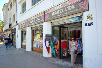 Sucursales Veratex - Tienda de telas y cortinas de telas en Santiago de Chile
