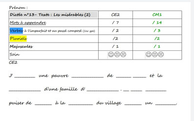 Orthographe Dictées Picot Grammaire Méthode Picot Correction CE2 CM1 cycle 2 cycle 3