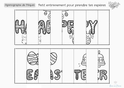 pâques coloriage agamographe easter