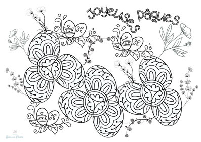 pâques coloriage easter