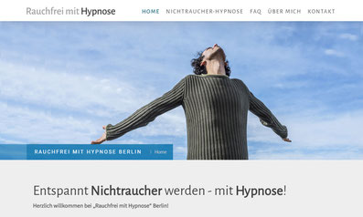 Website Rauchfrei mit Hypnose von Bernd Veltmann, Hypnosetherapeut in Berlin-Pankow