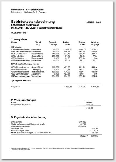 an eine betriebskostenabrechnung werden durch die rechtsprechung einige kriterien gestellt diese zu erfllen ist fr eine ordnungsgeme und durchsetzbare - Muster Betriebskostenabrechnung an eine betriebskostenabrechnung werden durch die rechtsprechung einige kriterien gestellt diese zu erfllen ist fr eine ordnungsgeme und durchsetzbare - Muster Betriebskostenabrechnung
