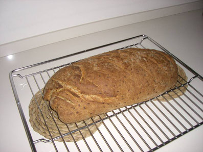 Brot auf einem Backgrill