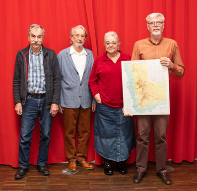 von links: Wilfried Trapp, Helmut Hannig, Karin Jäckel. Detlef Spötter - Foto: Klaus-Peter Jäckel