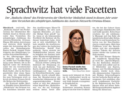 Mittelbadische Presse Acher-Rench-Zeitung, 25.10.2023
