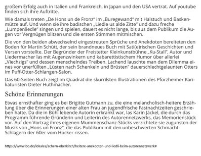 Mittelbadische Presse ARZ Achern 2.3.2025 S.2