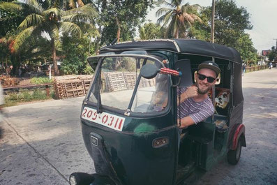 Tuk tuk in Sri Lanka 