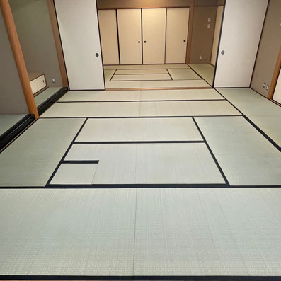 after(熊本綿々表・縁は無地の黒)
