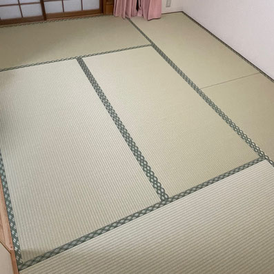 ａｆｔｅｒ（和紙表若草色　縁はノーブル緑）