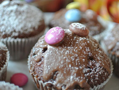 schokoladige, saftige Muffins
