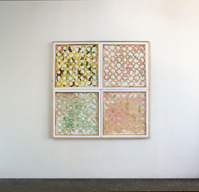 Aspirations d'eau Part. I, quadryptique, dim. 1,20 m x 1,20 m, 2014