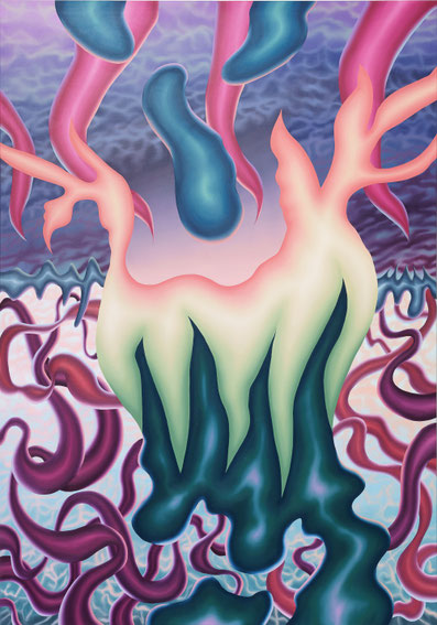 Kannzeldwarchani, 2024, oil on canvas, 200 x 140 cm