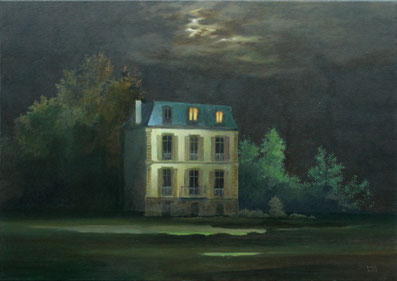 Martin Guido Becker, "La Maison de LFC", Öl/Lwd, 50/70 cm