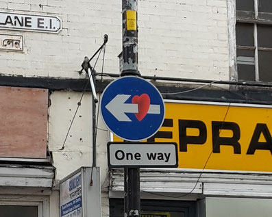 Shoreditch Street Art Tours, Street Signs, Clet Abraham