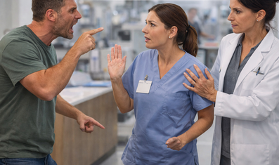 Fortbildung Geschickt agieren im Umgang mit schwierigen, fordernden und aggressiven Patienten. Praxistraining für Arztpraxen und Ambulanzen. Seminare in NRW, Rheinland-Pfalz, Hessen, Niedersachsen, Baden-Württemberg, Saarland