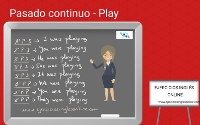 Pasado continuo del verbo play en inglés