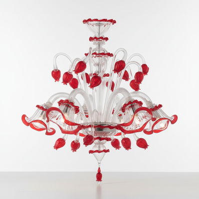 Il famosissimo colore rosso di Fabbrica Lampadari Murano
