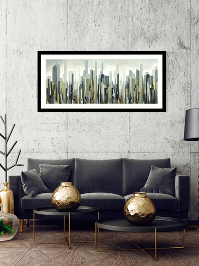 Silver Skyline, limited edition print, John Lewis, London, England 