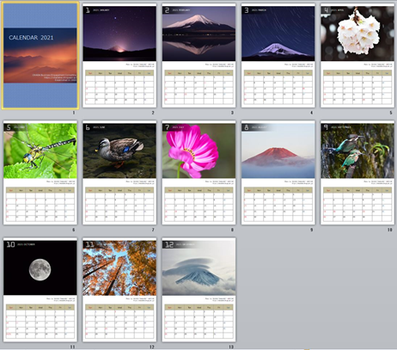 CALENDAR2021　A4版　L版